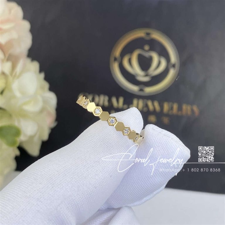 Chaumet Bee My Love Ring Yellow Gold, Diamonds, 2.5 Mm 081932 (2)