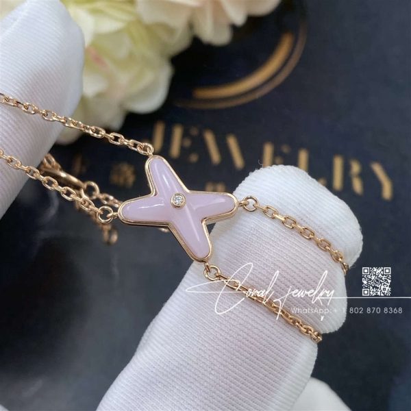 Chaumet Jeux De Liens Bracelet Rose Gold, Pink Opal, Diamond 083052 (1)