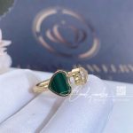 Chopard Happy Hearts Ring, Ethical Yellow Gold, Diamond, Malachite 829482 5102 (11)