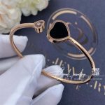 Chopard Happy Hearts Rose Gold Onyx Diamond Bangle 857482 5202 (3)