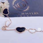 Chopard Happy Hearts White Gold Onyx Diamond Bracelet 857482 1021 (8)