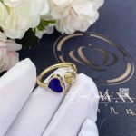 Chopard Happy Hearts Yellow Gold Blue Stone Ring 829482 5500 (4)