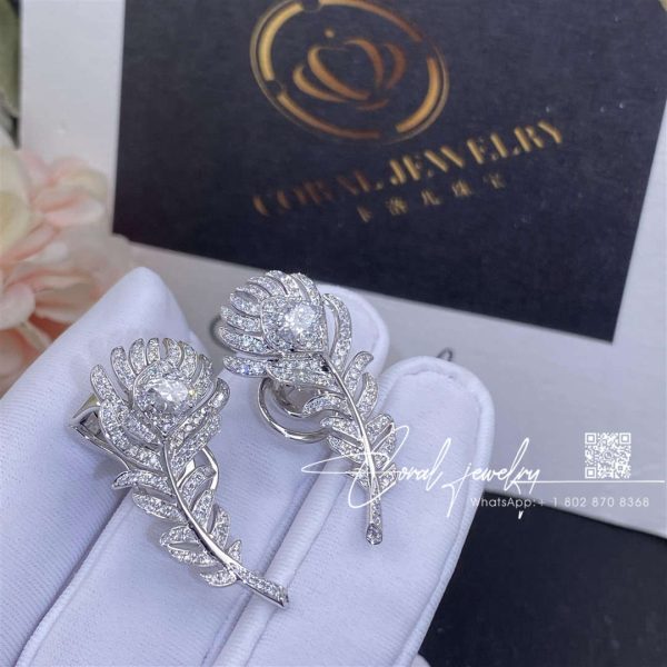 Boucheron plume de paon small ear clips jco01297 (4)