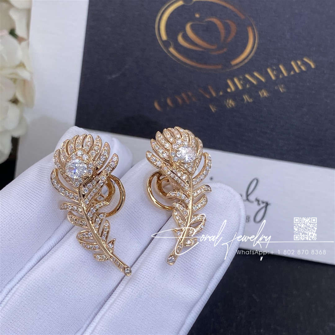 Boucheron plume de paon small ear clips jco01323 (2)