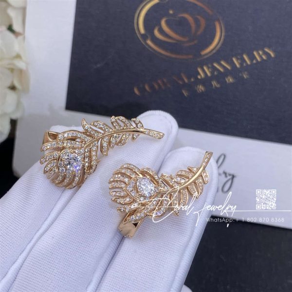 Boucheron plume de paon small ear clips jco01323 (5)