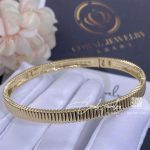 Boucheron quatre grosgrain yellow gold bangle jbt00607m (1)