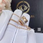 Boucheron quatre radiant edition mini pendant rose gold and diamonds jpn00545 (3)