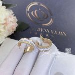 Boucheron quatre white edition hoop earrings jco01469 (2)