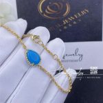 Boucheron serpent bohème bracelet 18 kt yellow gold and turquoise jbt00695m (2)