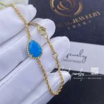 Boucheron serpent bohème bracelet 18 kt yellow gold and turquoise jbt00695m (3)