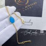 Boucheron serpent bohème bracelet 18 kt yellow gold and turquoise jbt00695m (5)