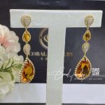 Boucheron serpent bohème couleur citrine diamond earrings jco01279 (1)