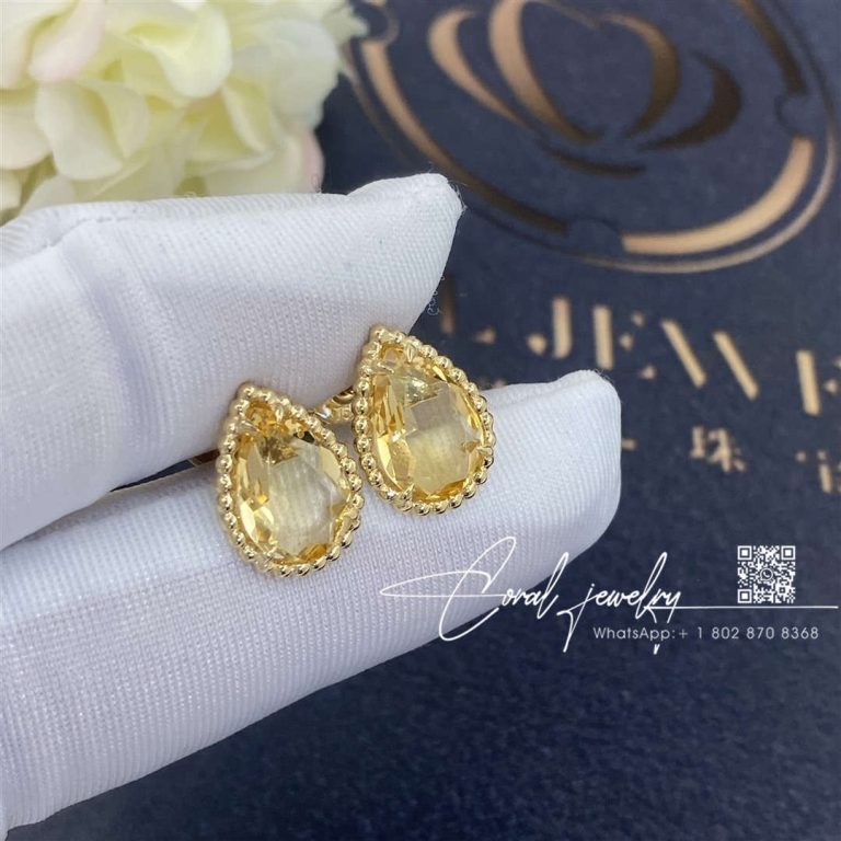 Boucheron serpent bohème couleur yellow gold citrine earrings jco01283 (1)