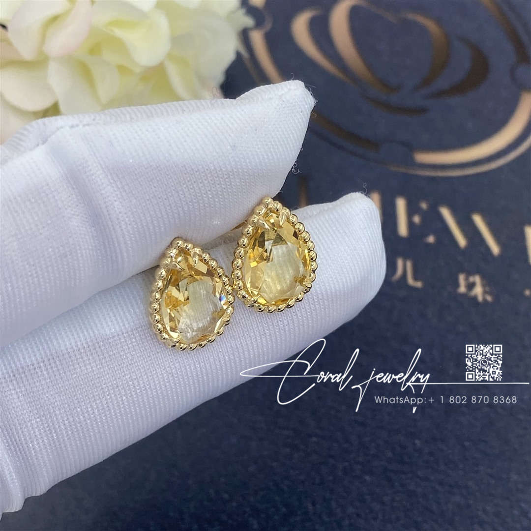 Boucheron serpent bohème couleur yellow gold citrine earrings jco01283 (3)