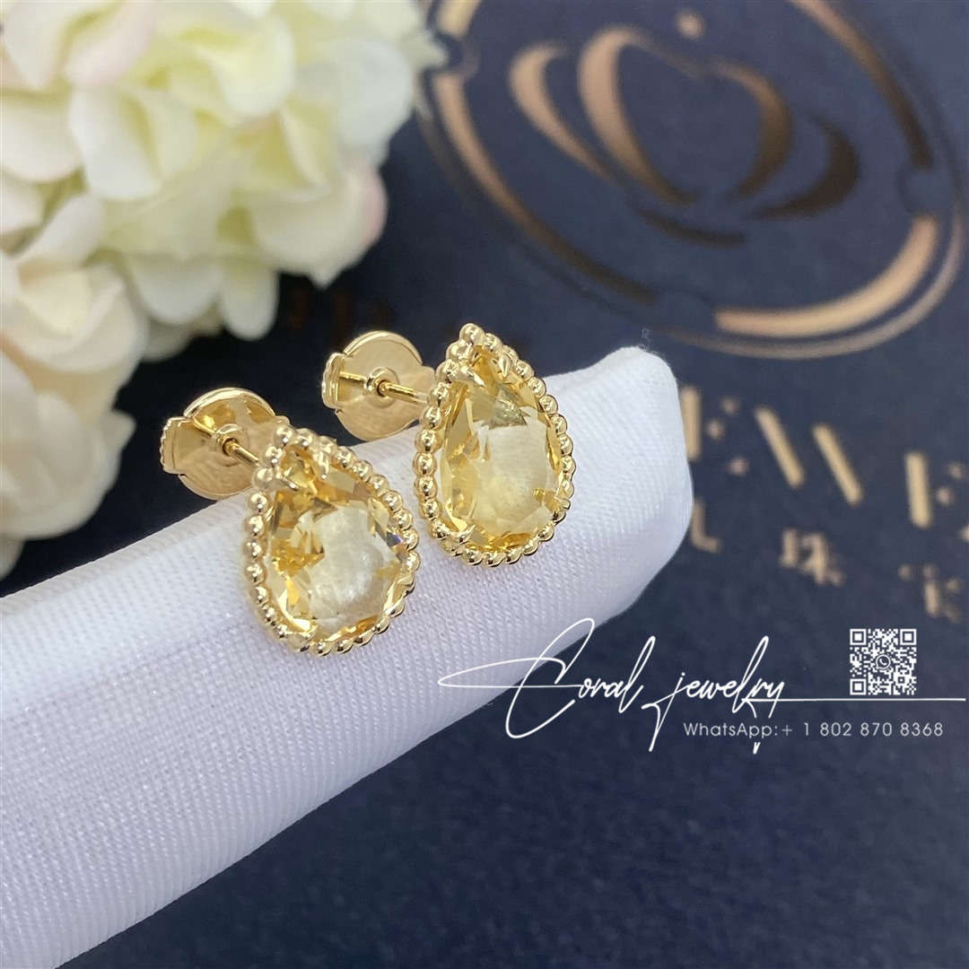 Boucheron serpent bohème couleur yellow gold citrine earrings jco01283 (4)