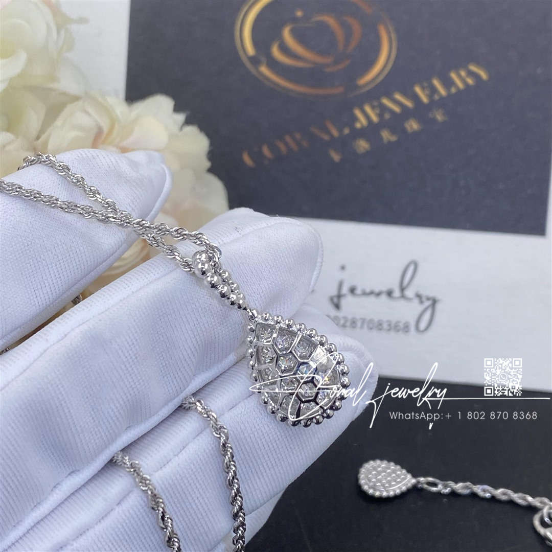 Boucheron serpent bohème diamants white gold diamond pendant jpn00555 (9)