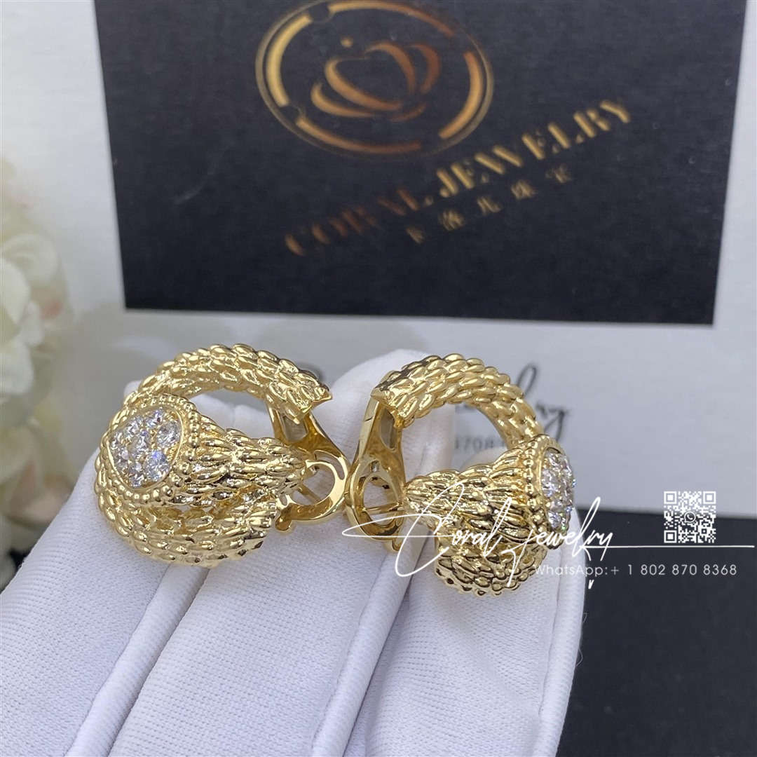 Boucheron serpent bohème diamants yellow gold diamond earrings jco04cab01 (1)