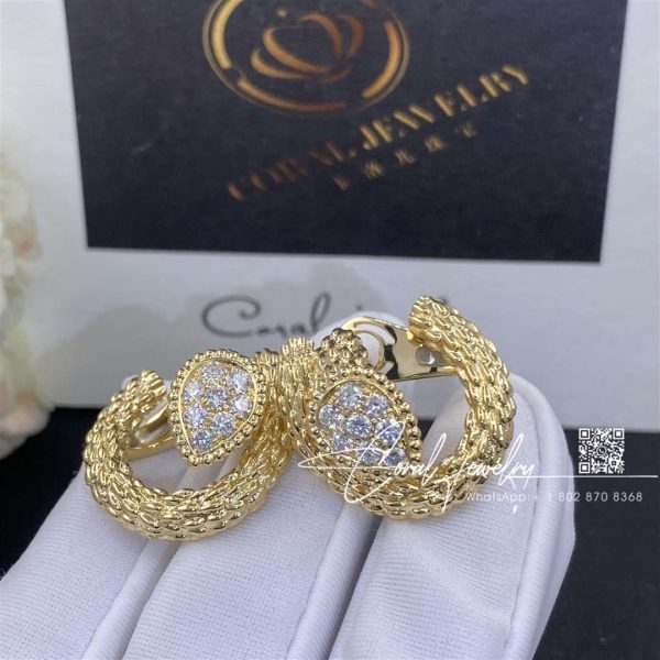 Boucheron serpent bohème diamants yellow gold diamond earrings jco04cab01 (5)