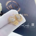Boucheron serpent boheme diamond earrings yellow gold (1)