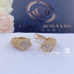 Boucheron serpent boheme diamond earrings yellow gold (4)