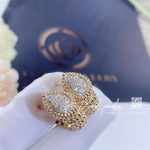 Boucheron serpent boheme diamond earrings yellow gold (5)