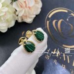 Boucheron serpent bohème ear studs, s motif malachites jco01284 (3)