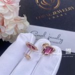 Boucheron serpent bohème ear studs, s motif rhodolite jco01311 (4)