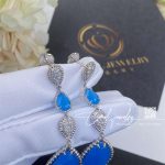 Boucheron serpent bohème earrings white gold aquamarine diamond (4)