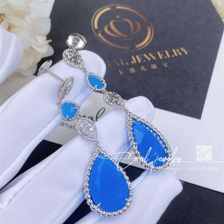 Boucheron serpent bohème earrings white gold aquamarine diamond (9)