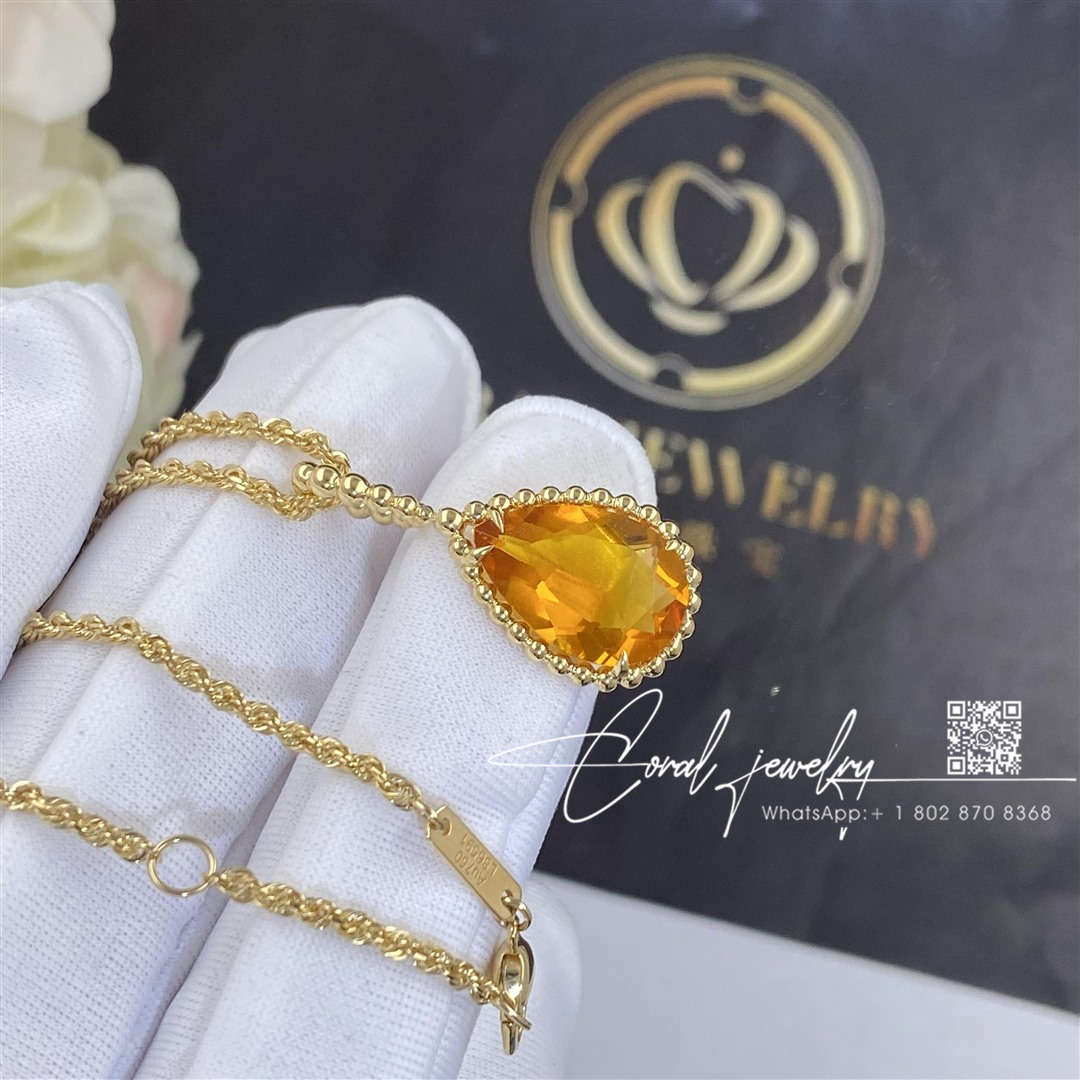 Boucheron serpent bohème necklace, lmotifs citrine pendant jpn00585 (2)