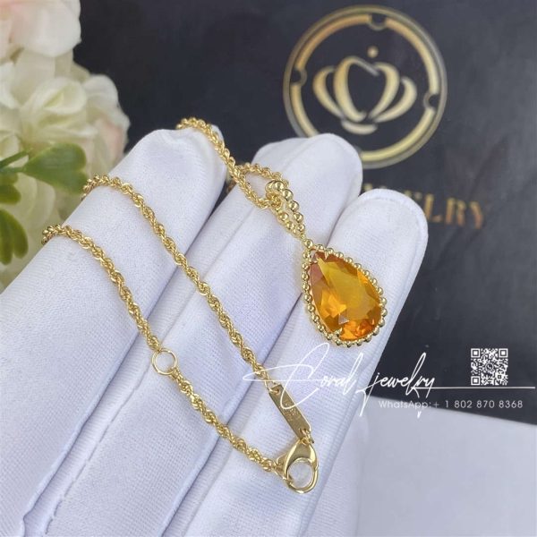 Boucheron serpent bohème necklace, lmotifs citrine pendant jpn00585 (3)