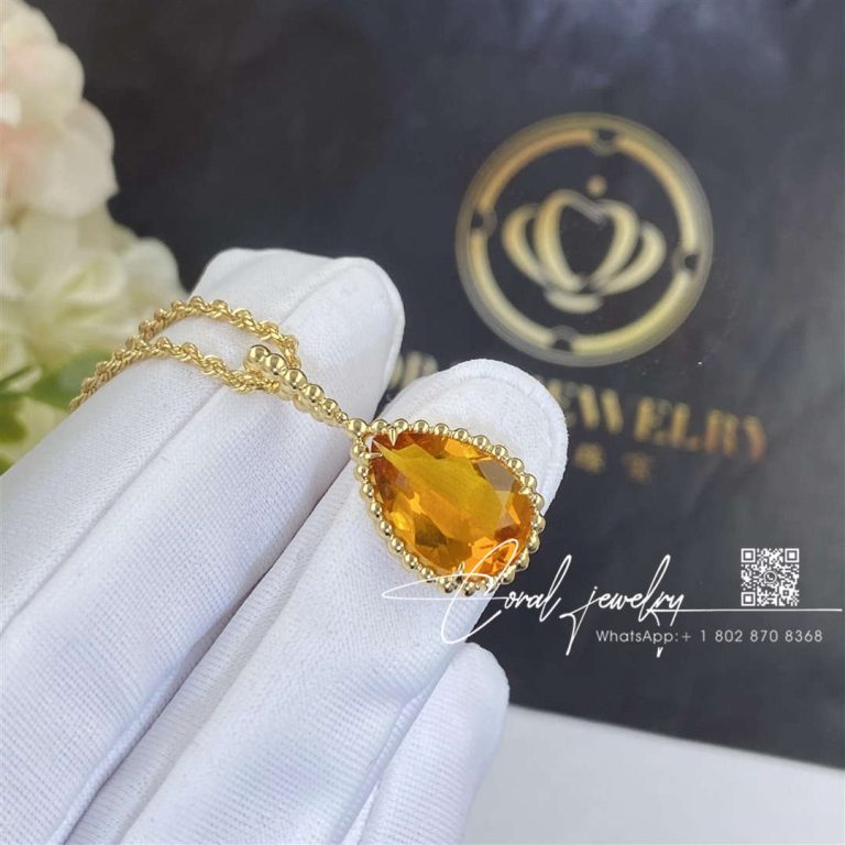 Boucheron serpent bohème necklace, lmotifs citrine pendant jpn00585 (4)
