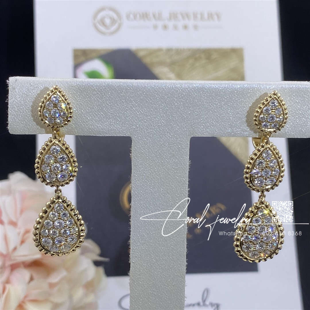 Boucheron serpent bohème pendant earrings, xs, s and m motifs jco01543 (1)