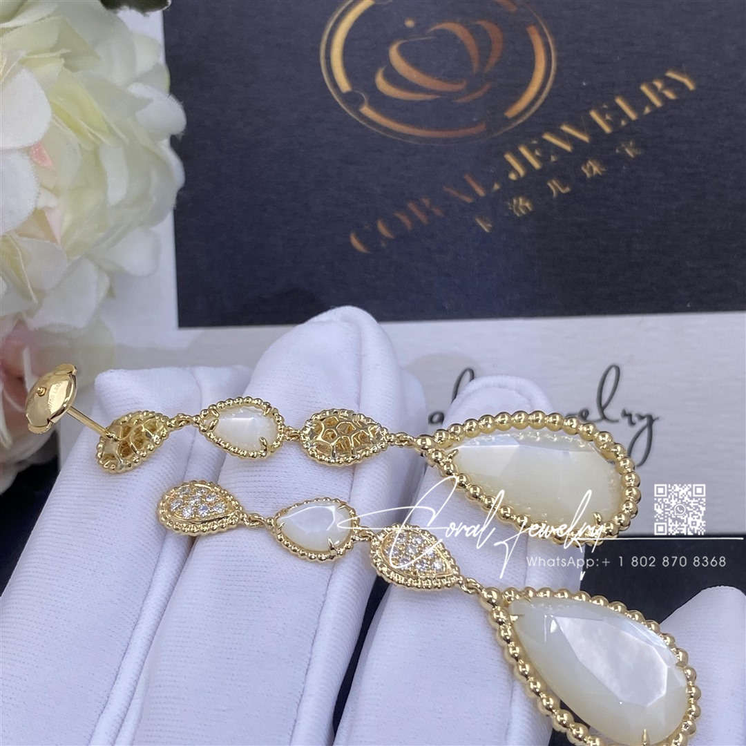 Boucheron serpent bohème pendant earrings, xs and l motifs ref jco01281 (5)