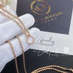 Boucheron serpent bohème pendant rose gold diamond rose quartz xs motif jpn00677 (6)
