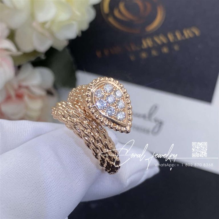 Boucheron serpent bohème ring s motif rose gold jrg04cab1 (3)