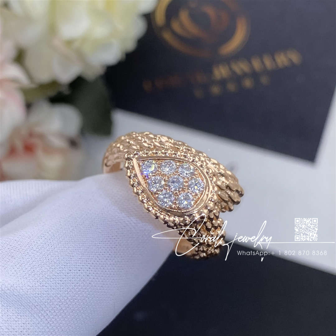 Boucheron serpent bohème ring s motif rose gold jrg04cab1 (5)