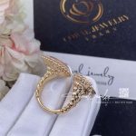 Boucheron serpent bohème rose quartz ring 3 motif jrg03217 (16)