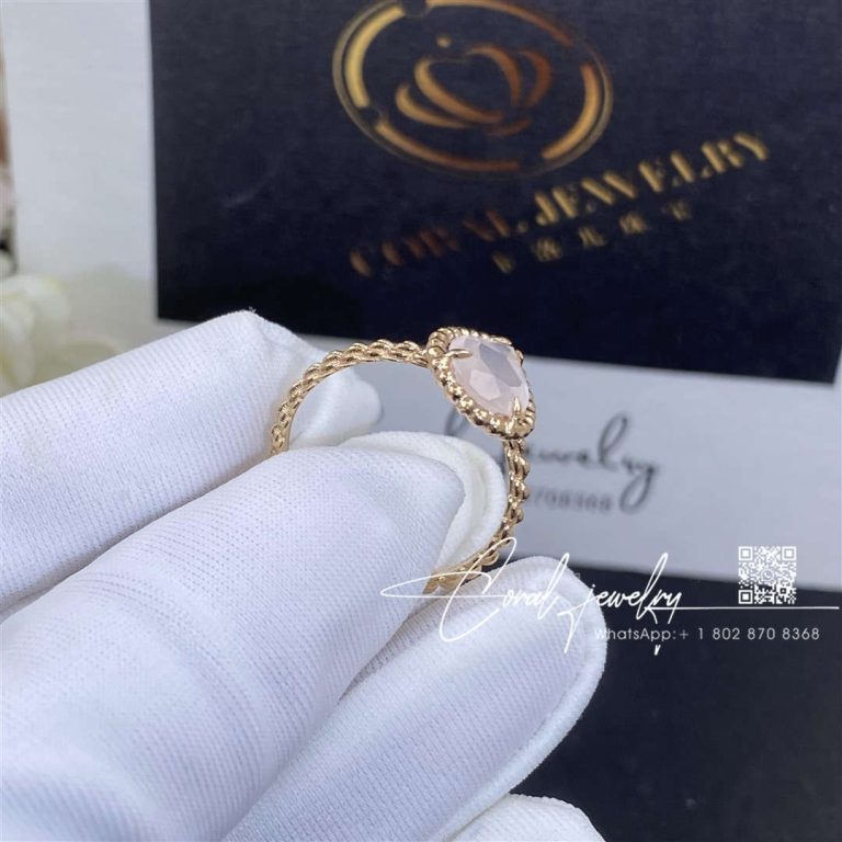 Boucheron serpent bohème rose quartz ring s motif jrg03184 (5)