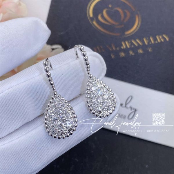 Boucheron serpent bohème sleepers, m motif white gold jco01276 (3)