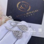Boucheron serpent bohème sleepers, m motif white gold jco01276 (4)