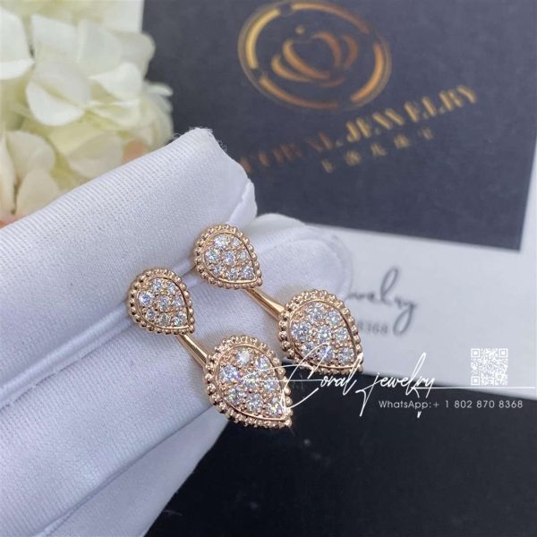 Boucheron serpent bohème stud earring s and xs motifs rose gold (1)