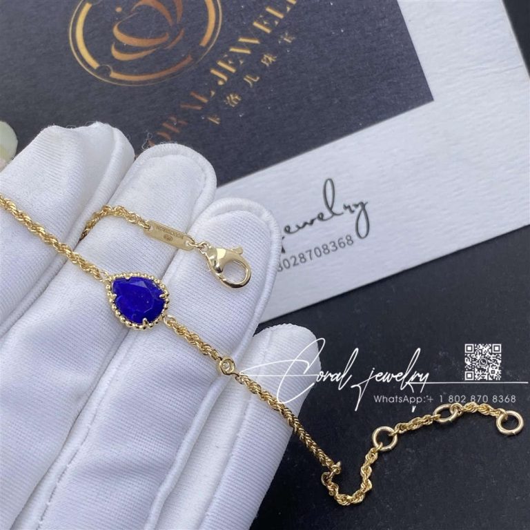 Boucheron serpent boheme yellow gold diamond lapis lazuli bracelet jbt00800 (8)