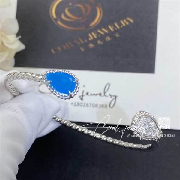 Boucheron serpent bohème bracelet, 2 s motifs aquamarine (2)