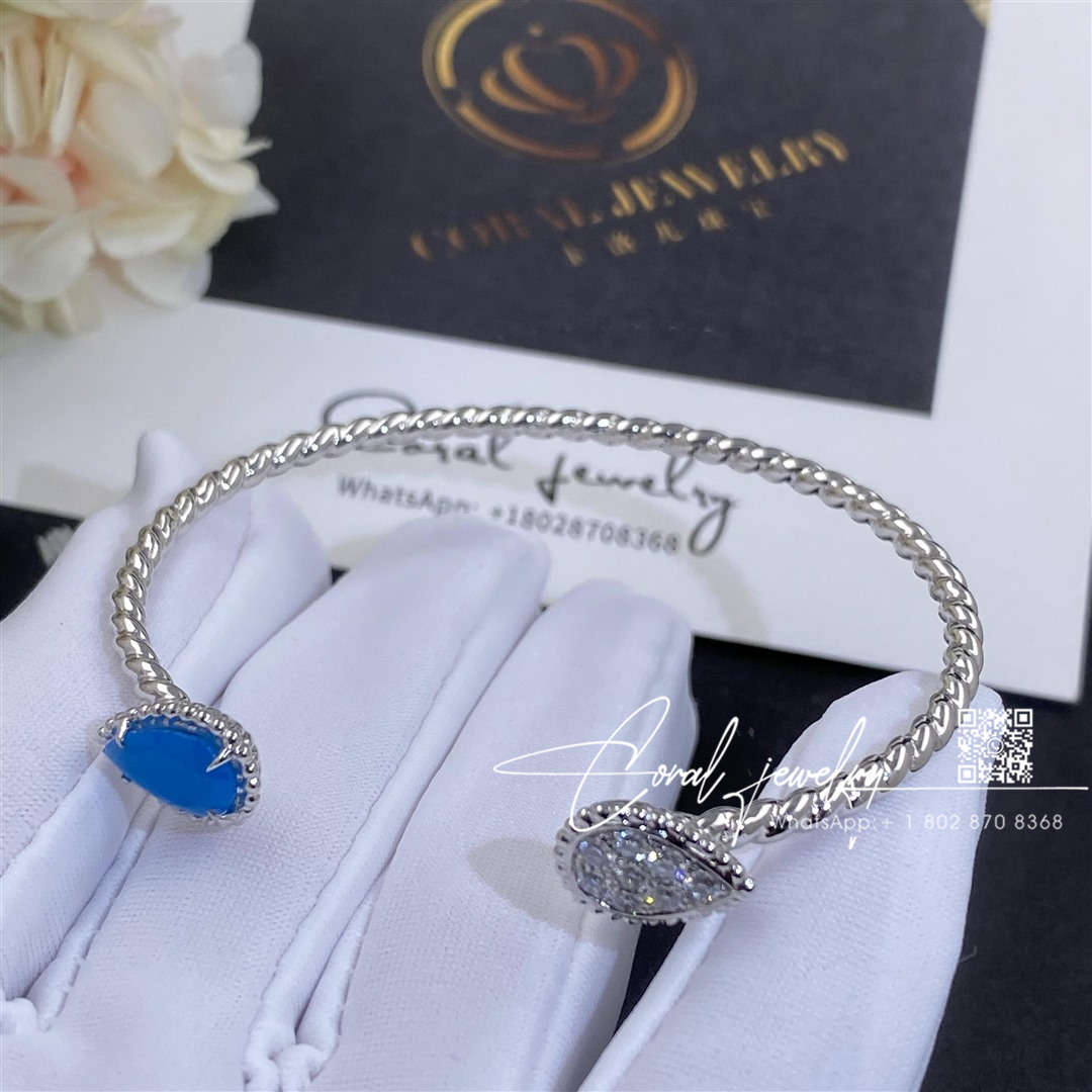 Boucheron serpent bohème bracelet, 2 s motifs aquamarine (3)