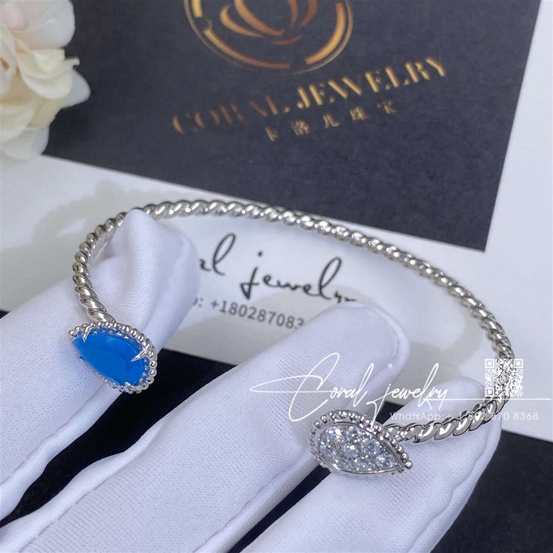 Boucheron serpent bohème bracelet, 2 s motifs aquamarine (8)