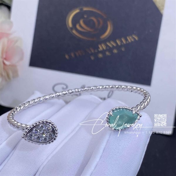 Boucheron serpent bohème bracelet, 2 s motifs aquaprase jbt00908 (4)