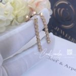 Chaumet bee my love earrings rose gold, diamonds 083993 (6)