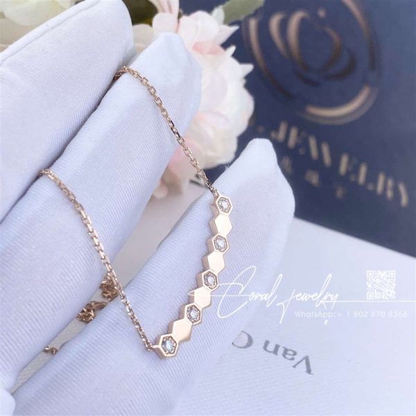 Chaumet bee my love pendant rose gold, diamonds 083983 (2)