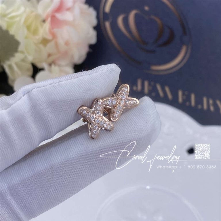 Chaumet jeux de liens earring rose gold, diamonds 083468 (1)